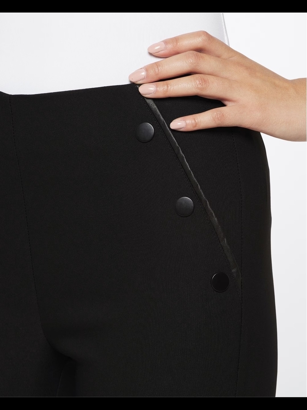 Violets & Roses Ankle-Length Ponte Pants - Picture 4 of 5